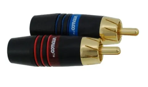 Wtyk RCA (chinch) lutowany na przewód 6,7mm