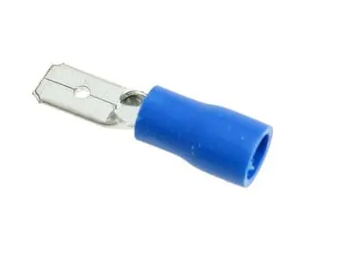 Konektor izolowany męski niebieski 2,8x0,8mm