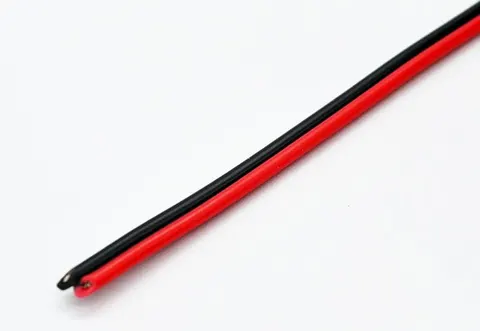 2x0,75mm TLYp przewód głośnikowy czarno-czerwony