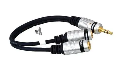 Adapter rozgałęźnik kablowy jack 3.5mm / 2 x gniazdo jack 3,5mm