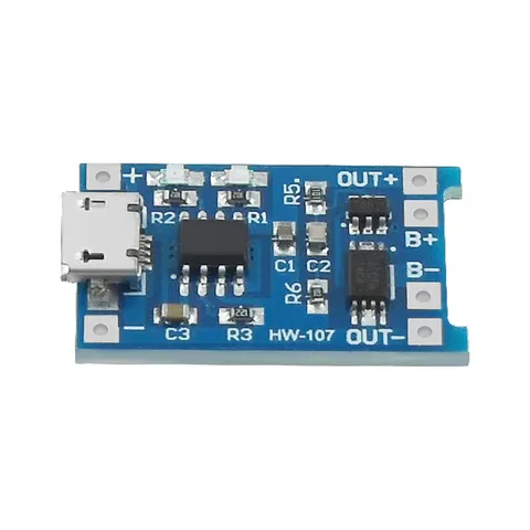 Moduł ładowania akumulatora Li-ion 18650 mikro USB