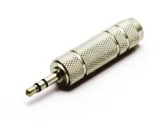 Adapter, przejściówka Jack 6,3 gniazdo / Jack 3,5 wtyk metalowy