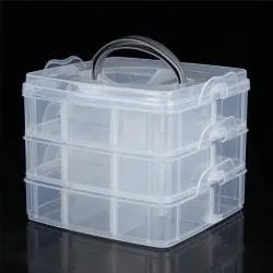Organizer plastikowy 18 przegródek 150x150x125mm