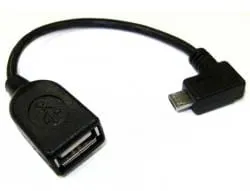 Adapter komputerowy mikro USB / A kątowe