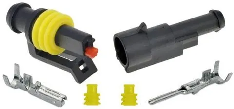 Złącze hermetyczne Superseal komplet wtyk + gniazdo 1 pin