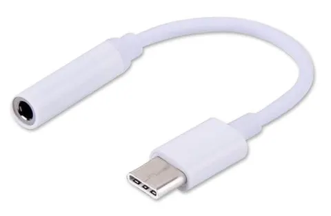 Adapter komputerowy USB C wtyk / gniazdo stereo Jack 3,5mm