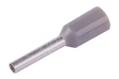 Tulejka kablowa izolowana 0,75x8 - SZARA (100szt)