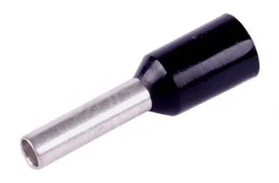 Tulejka kablowa izolowana 1,5x10 - CZARNA (100szt)