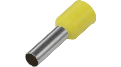 Tulejka kablowa izolowana 6x12 - ŻÓŁTA (100szt)