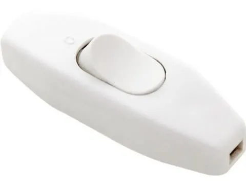 Przełącznik elektryczny przelotowy biały 250V / 2,5A