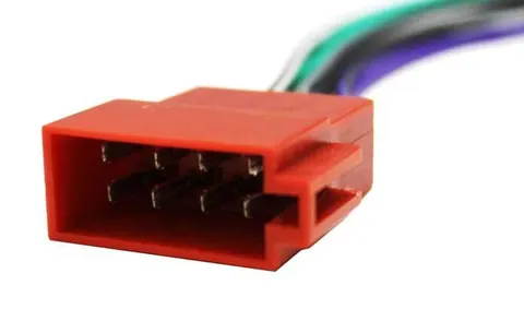 Złącze ISO głośnikowe męskie 8 pinowe