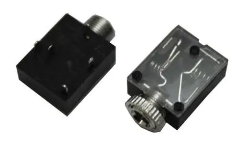 Gniazdo JACK 3,5mm stereo montażowe do druku, przykręcana na obudowe