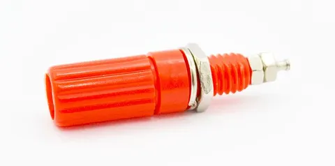 Gniazdo bananowe typ II (długie) czerwone 60V / 10A