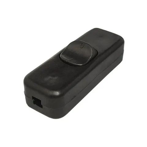 Przełącznik elektryczny przelotowy czarny duży 3A / 230V