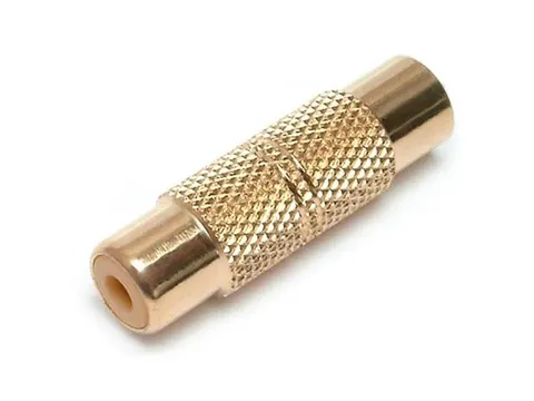 Adapter (łącznik) pojedynczy RCA (chinch) metalowy