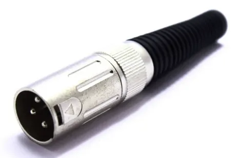 Wtyk mikrofonowy na przewód XLR 3 pin MW166