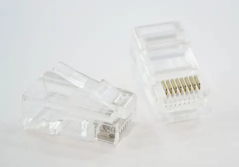 RJ45 wtyk telefoniczny 8p8c zaciskany na przewód UTP linka, kat. 6e