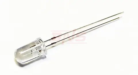 Dioda LED 5mm biała przeźroczysta 8000-11000mcd