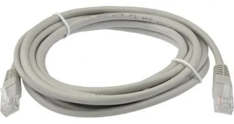 Patchcord RJ45 UTP 5e, długość 20m - szary