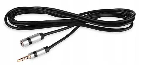 Przedłużacz JACK 3,5mm wt. 4-pola / gniazdo; 1,8m