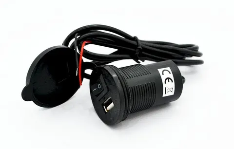 Ładowarka samochodowa z przełącznikiem USB 5V/1,5A
