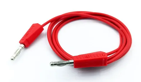 PPS110-R przewód pomiarowy 2x bananowy 20A / 60Vdc, długość 1m, czerwony