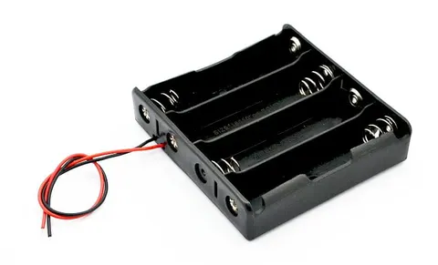 Koszyk na 4 baterie 18650 płaski