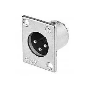Wtyk mikrofonowy na panel XLR 3 pin