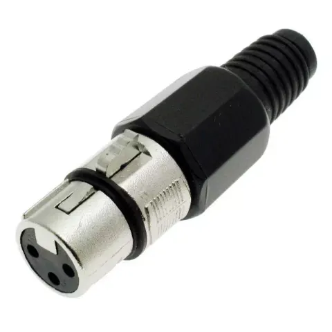 Gniazdo mikrofonowe na przewód XLR 3 pin