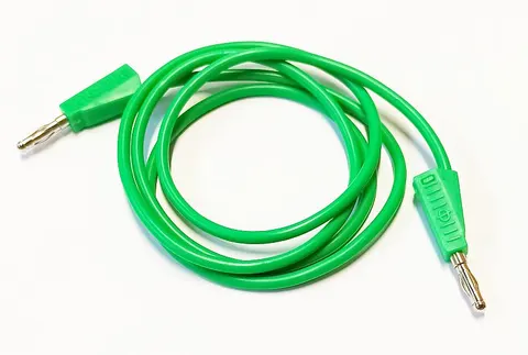 PPS110-G przewód pomiarowy 2x bananowy 20A / 60Vdc, długość 1m, zielony