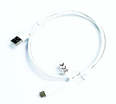 Przyłącze komputerowe USB A / USB C, biały, długość 1m