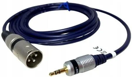 Przyłacze kablowe wtyk XLR- wtyk Jack 3,5mm, długość 10m