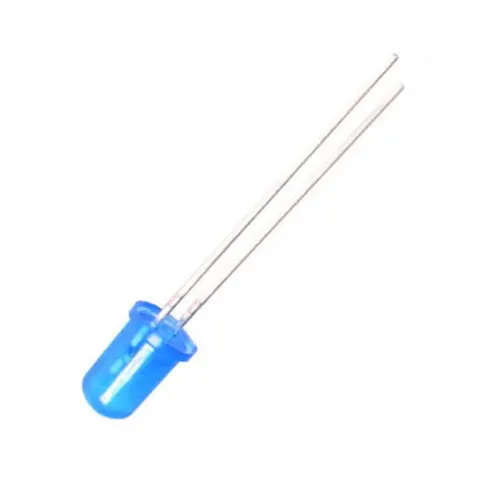 Dioda migająca LED 5mm niebieska, dyfuzyjna, jasność 100-200mcd