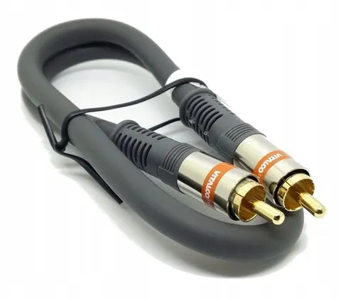 Przyłącze kablowe - coaxial RCA (wtyk-wtyk); długość 3m