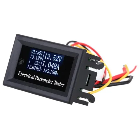 Panelowy miernik parametrów elektrycznych OLED