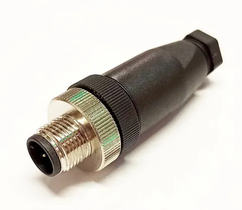 43-00102 Wtyk prosty na przewód seria M12; 5 pin (przewód przykręcany)