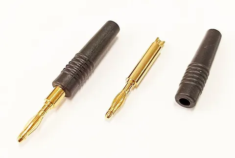 WB205-BK wtyk bananowy czarny 2mm