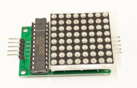 Moduł matrycy LED 8x8, interfejs szeregowy SPI, MAX7219