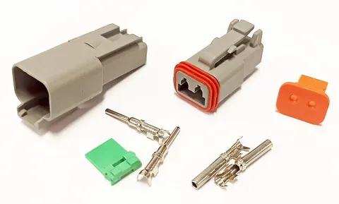 Złącze DEUTSCH 2 pin, wtyk + gniazdo