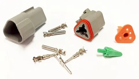Złącze DEUTSCH 3 pin, wtyk + gniazdo