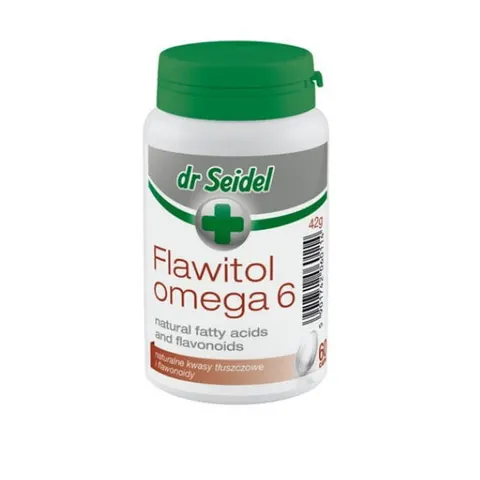 DR SEIDEL Flawitol Omega 6 dla poprawy skóry i sierści - 60 tabletek