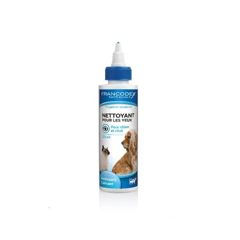 FRANCODEX Płyn do przemywania oczu psów i kotów - 125 ml