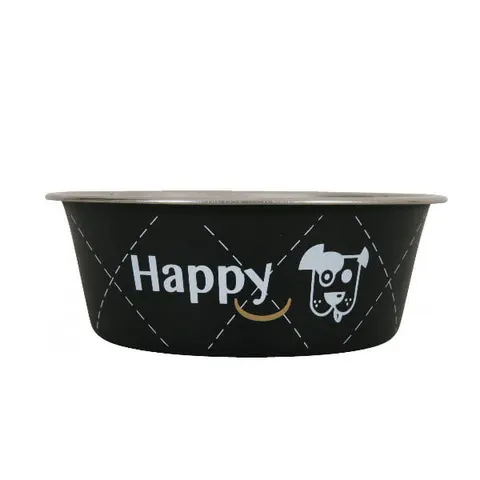 ZOLUX Miska inox Happy - kolor czarny