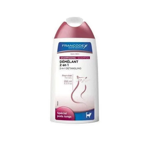 FRANCODEX Szampon 2 w 1 dla kotów - 250 ml