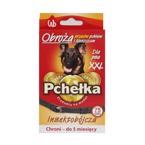 PCHEŁKA Obroża przeciw ektopasożytom dla psów dużych ras - 75 cm
