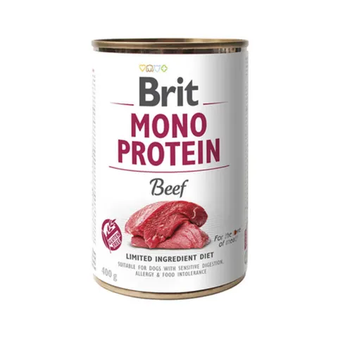 BRIT Dog Beef Monoprotein Karma mokra z wołowiną dla psa - 400 g x 6 szt.