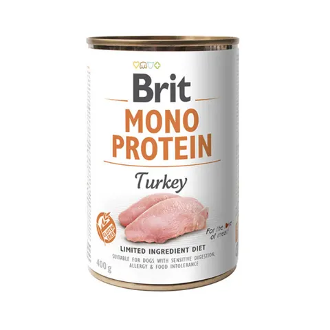 BRIT Dog Turkey Monoprotein Karma mokra z indykiem dla psa - 400 g x 6 szt.