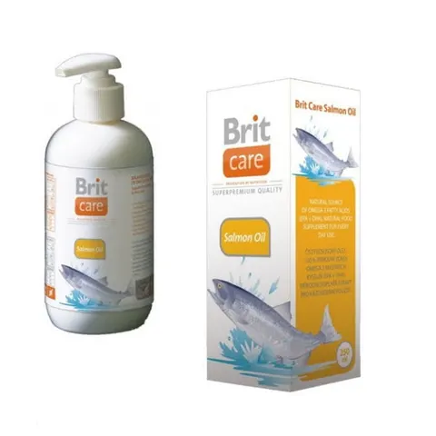 BRIT CARE SALMON OIL Olej z łososia dla psów i kotów - 250 ml