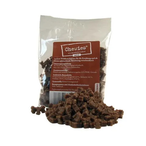 CHEWIES Kosteczki MINI z dziczyzny dla psów małych ras - 125 g