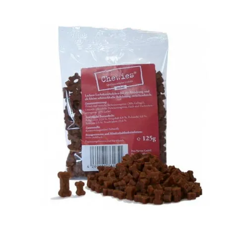 CHEWIES Kosteczki MINI łososiowe dla psów małych ras - 125 g